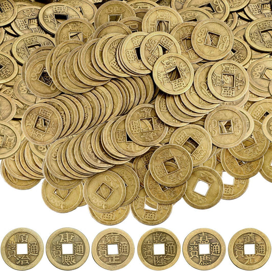 Boao Chinese Feng Shui Coins front view of antique bronze pieces