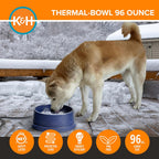 K&H Pet Products Thermal Bowl automated twenty five watt energy saving heating element base view