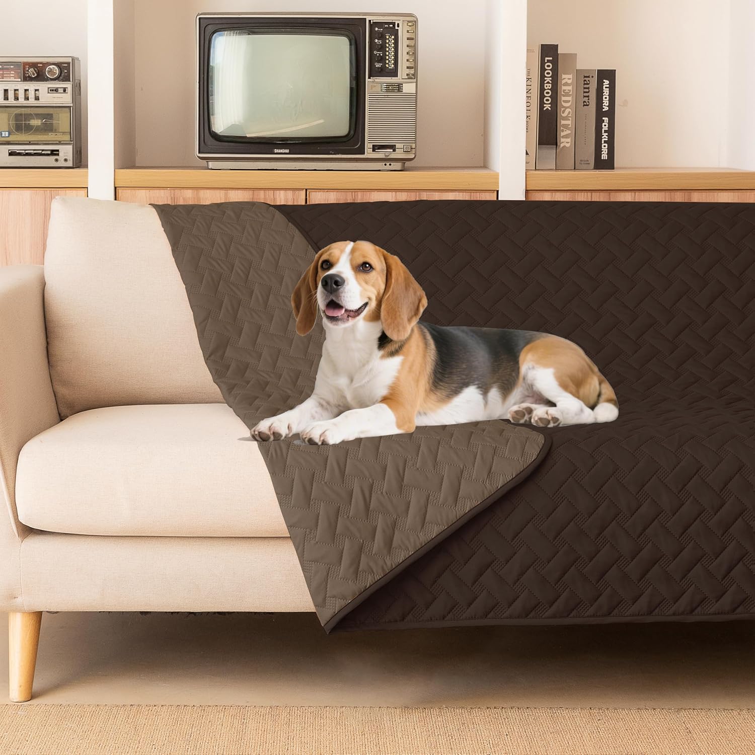 gogobunny 100% Double Sided Waterproof Dog Blanket Soft Pet Bed Cover Reversible Protect Furniture Couch Sofa Car for Puppy Cat Kids (Dark Grey/Light Grey, 30x70 Inch (Pack of 1)) - Image 10