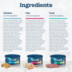 Blue Buffalo Tastefuls wet cat food cans tuna chicken fish shrimp