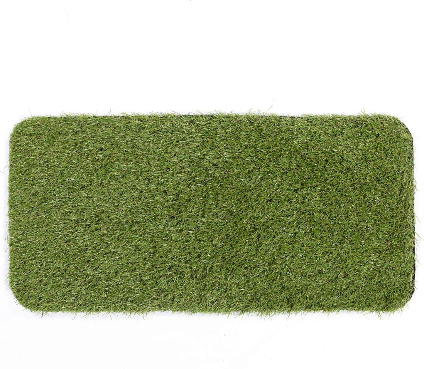 Ottomanson Artificial Grass Puppy Potty Training Pad with Tray, 15" x 30" Reusable Pee Pad for Small Pets and Dogs - Image 9