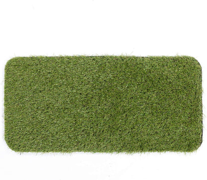Ottomanson Artificial Grass Puppy Potty Training Pad with Tray, 15" x 30" Reusable Pee Pad for Small Pets and Dogs - Image 9