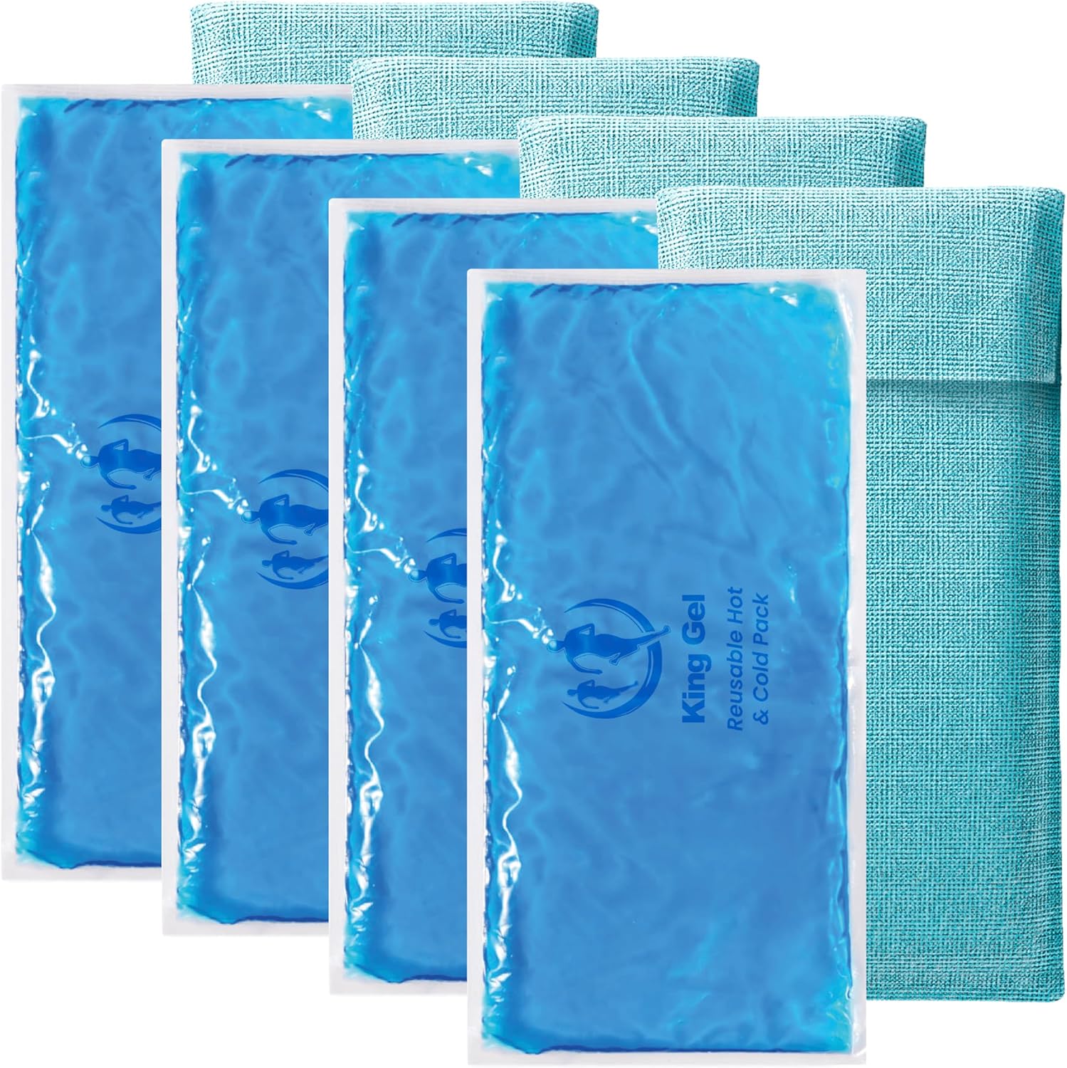 Sherpa Therapy 4 Pack flexible gel ice packs front view