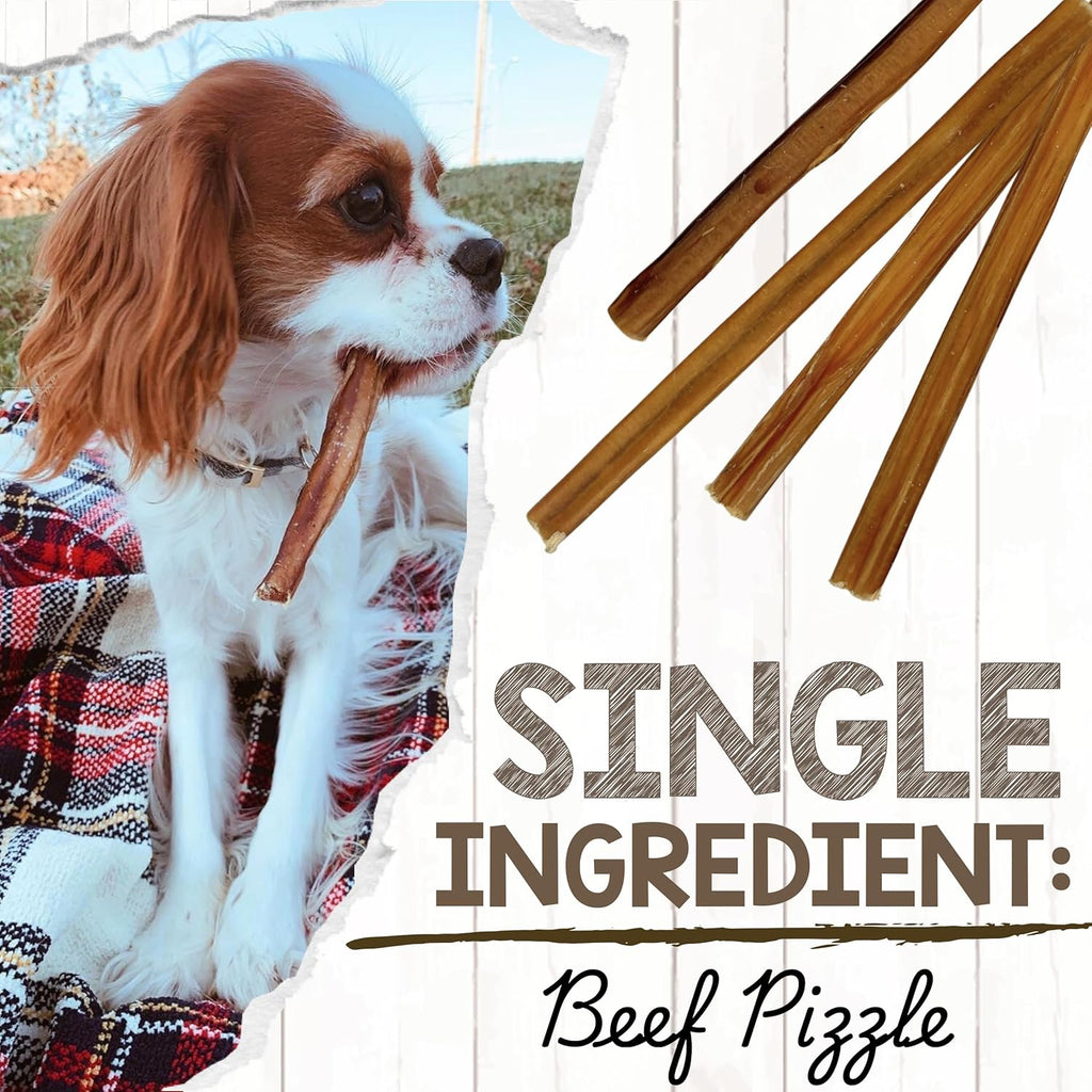 Single ingredient rawhide free long lasting bully sticks for pets