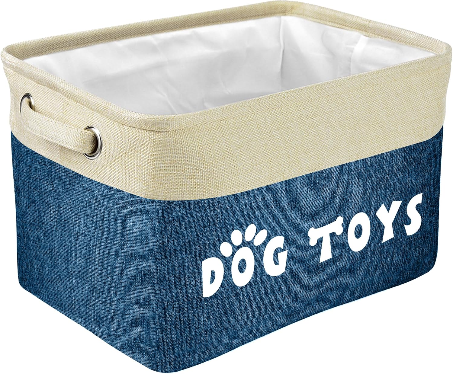 PET ARTIST Dog Toy Basket, Collapsible Dog Toy Bin Box with Comfortable Handles, Large Pet Toy Storage Basket Organizer for Accessories, Toys,Coat & Clothing,Blanket Leash (Brown, M:15"x11"x9") - Image 14