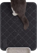 Conlun Cat Litter Mat Litter Trapping Mat, Premium Durable PVC Grid Mesh with Scatter Control, Non-slip, Less Waste Cat Litter Box Mat, Soft on Kitty's Paws, Urine Waterproof, 24" x 17" Grey - Image 12