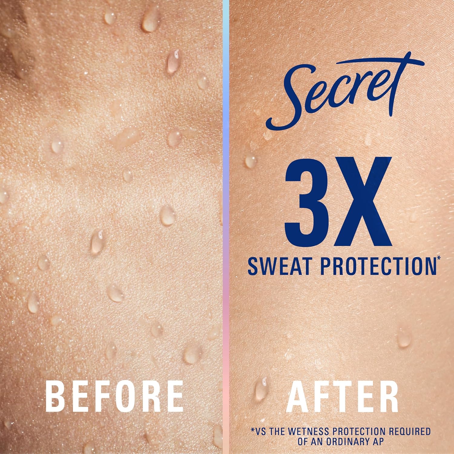 Secret Clinical Strength packaging displaying one hundred hour sweat and odor protection text