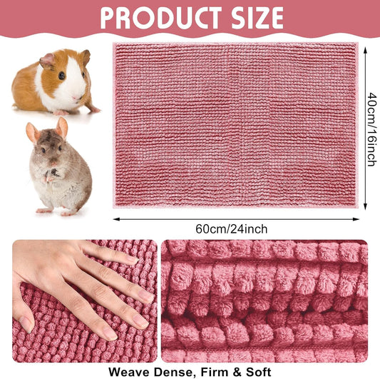 Close up of absorbent microfiber chenille texture for small pet mats