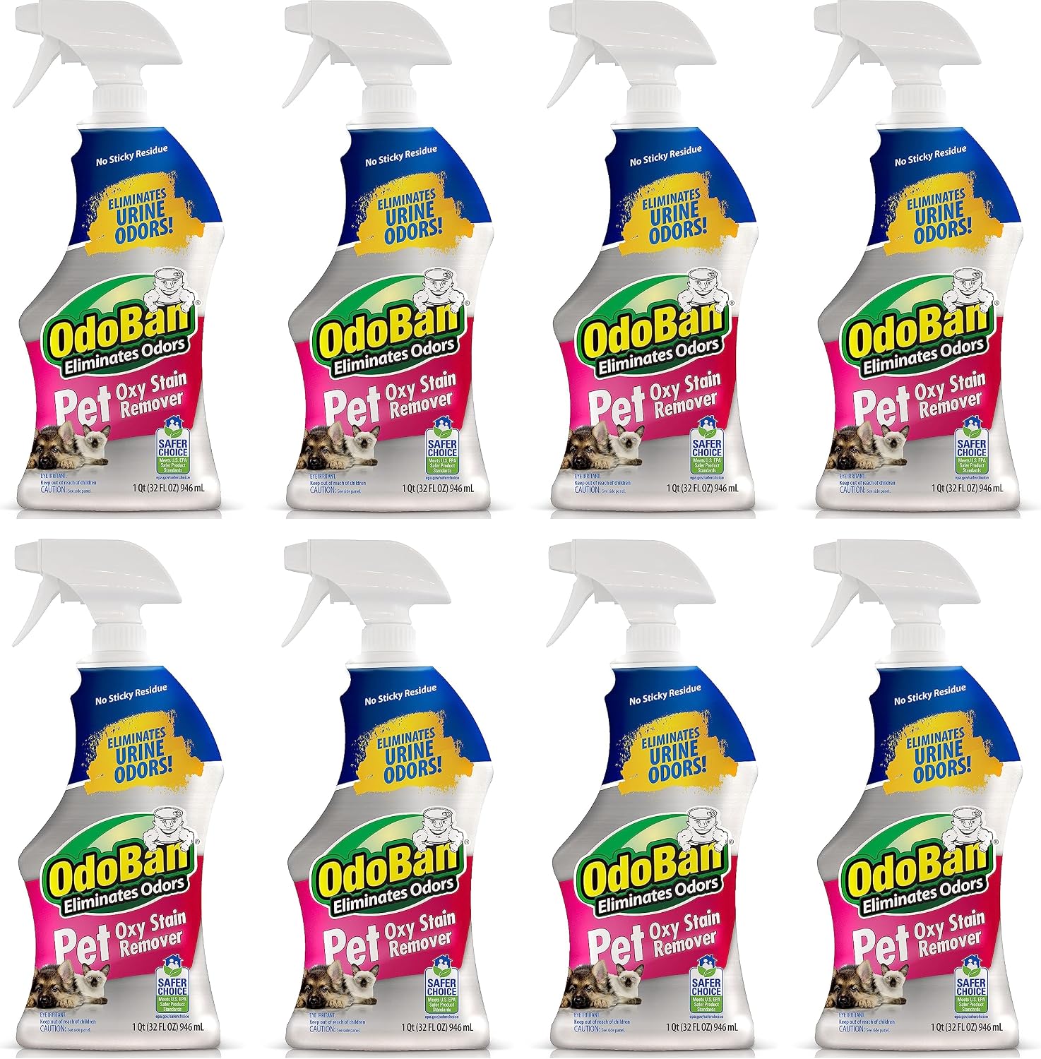 Odoban Pet Solutions Oxy Stain Remover bleach free pet odor eliminator