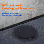 Sunsleek dog training pad showing non-slip rubberized bottom