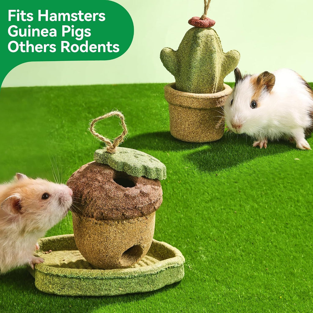Durable eleven ounce rodent molar grinding treats inside a pet enclosure