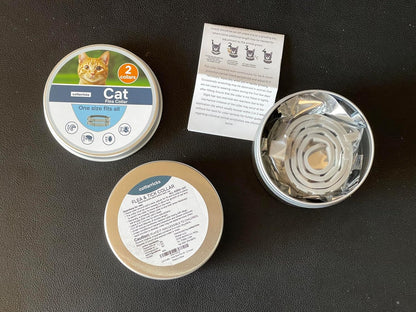 Safety illustration of the cat flea and tick collar