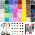 Dewjdfsc resin jelly rhinestones bedazzling kit front view packaging and storage case