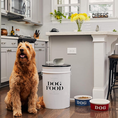 Top view of Harry Barker kitchen dog kibble storage