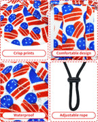 Pet Show patriotic sun hat for dogs showing ear holes