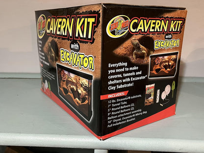 Zoo Med Excavator Clay habitat build with custom molded tunnels and caves