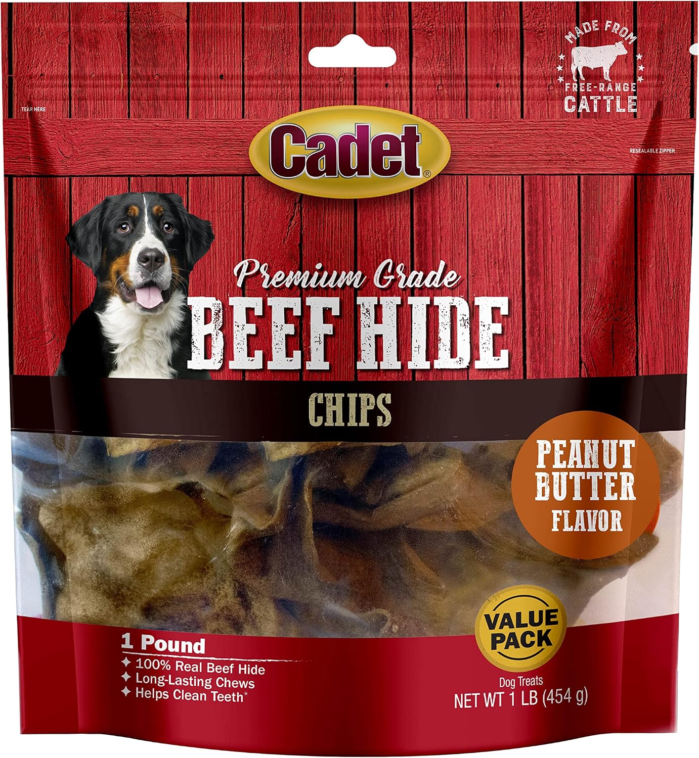 Cadet Premium Grade Beef Hide for Dogs, Rawhide Long Lasting Dog Chews, Chips, Curls & Rolls for Small/Medium/Large Dogs - Image 13