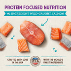 Stella & Chewy's Raw Coated Cat Food - High Protein, Grain-Free Kibble with Wild-Caught Salmon - Premium Digestive Support with Probiotics - Natural Small Kibble - Perfect for Picky Eater - 10 lb Bag - Image 2