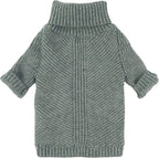 Fitwarm Thermal Knitted Dog Sweater Doggy Winter Coat Pet Clothes Doggie Turtleneck Jacket Puppy Outfits Cat Sweatsuit Sage Green Medium - Image 15