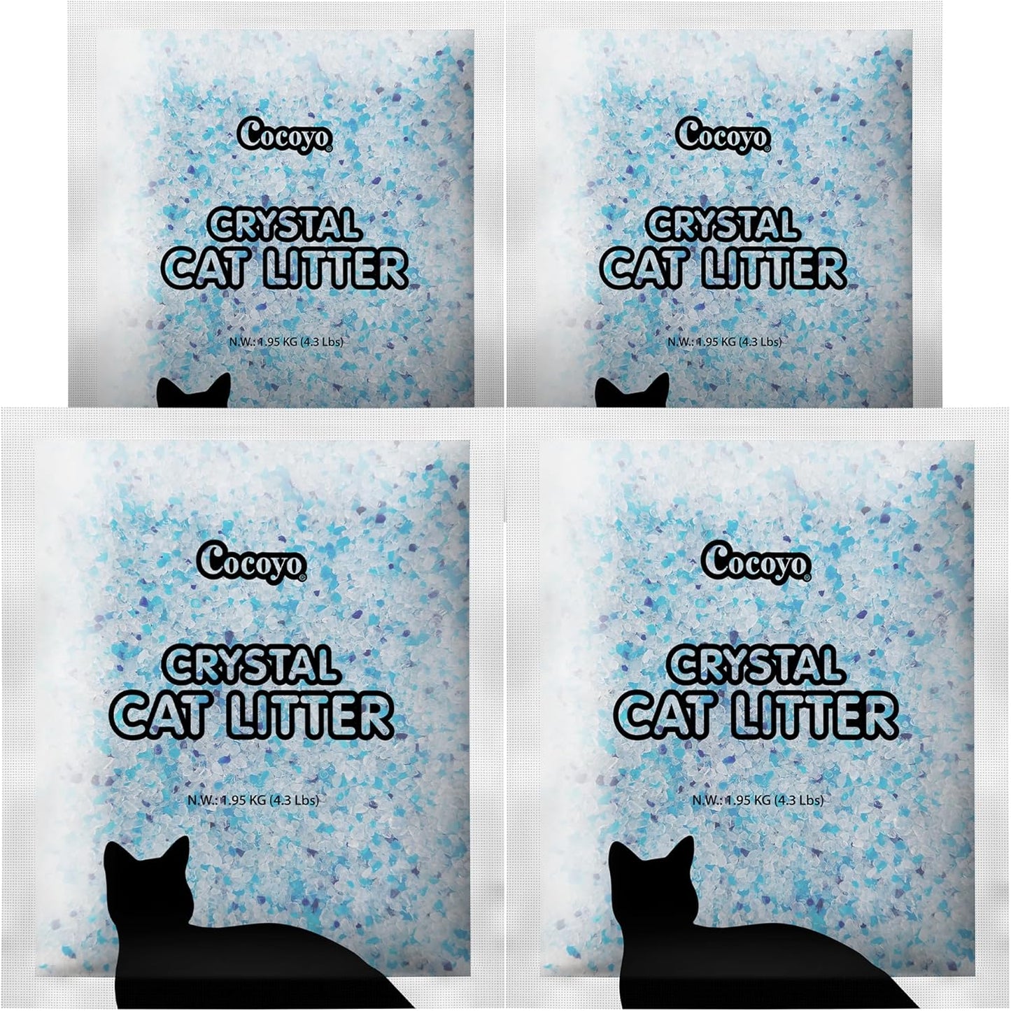 Cocoyo Crystal Cat Litter 17.2 Pounds front packaging view