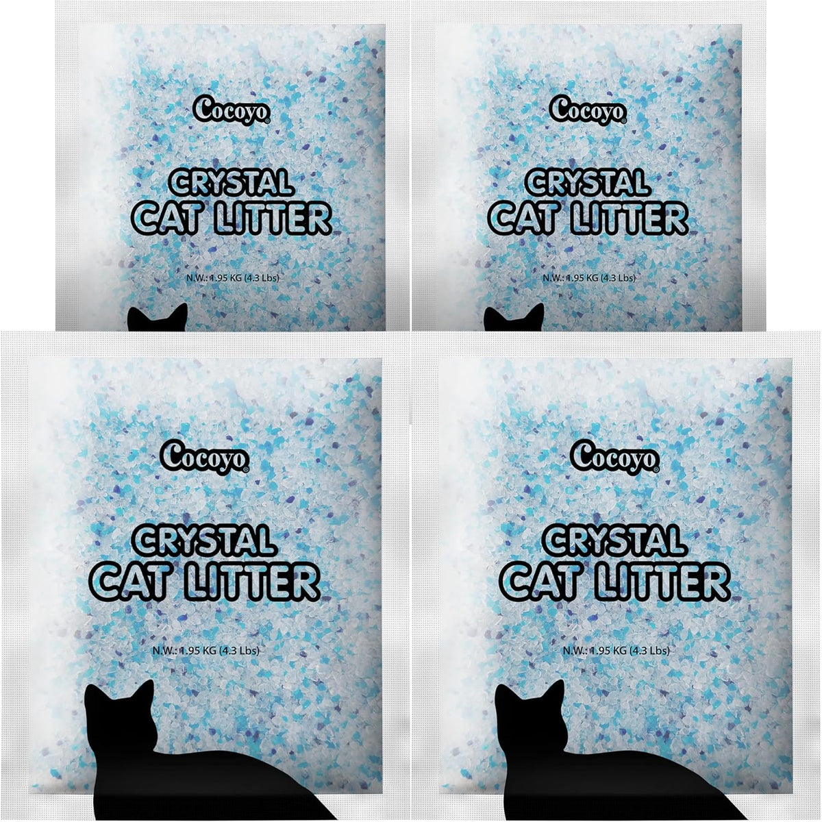 Cocoyo Crystal Cat Litter 17.2 Pounds front packaging view