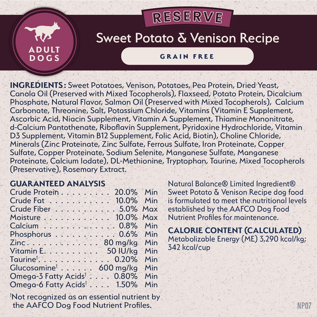 Natural Balance authentic USA imported premium health food for adult dogs