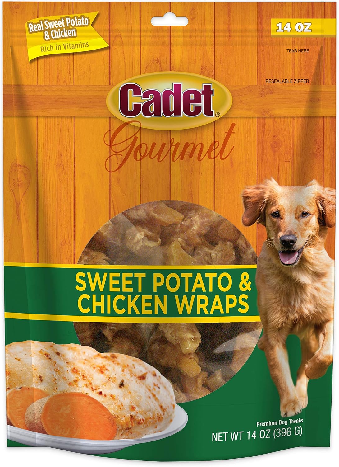 Cadet Gourmet Sweet Potato & Duck Dog Treats Wraps - Healthy & Natural Sweet Potato & Duck Dog Training Treats for Small & Large Breeds - Inspected & Tested in USA (28 oz.) - Image 11