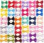 YAKA puppy dog bowknot hair bows front view showcasing variety of colors.