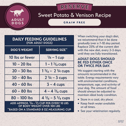 Natural Balance Limited Ingredient Adult Dry Dog Food - Balanced Nutrition for Adult Dogs - Grain-Free, Soy-Free Recipe - Limited Ingredient Formula - 22 lb - Reserve Sweet Potato & Venison Recipe - Image 9