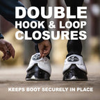 Anti-turn knob detail on professional choice equine overreach boot