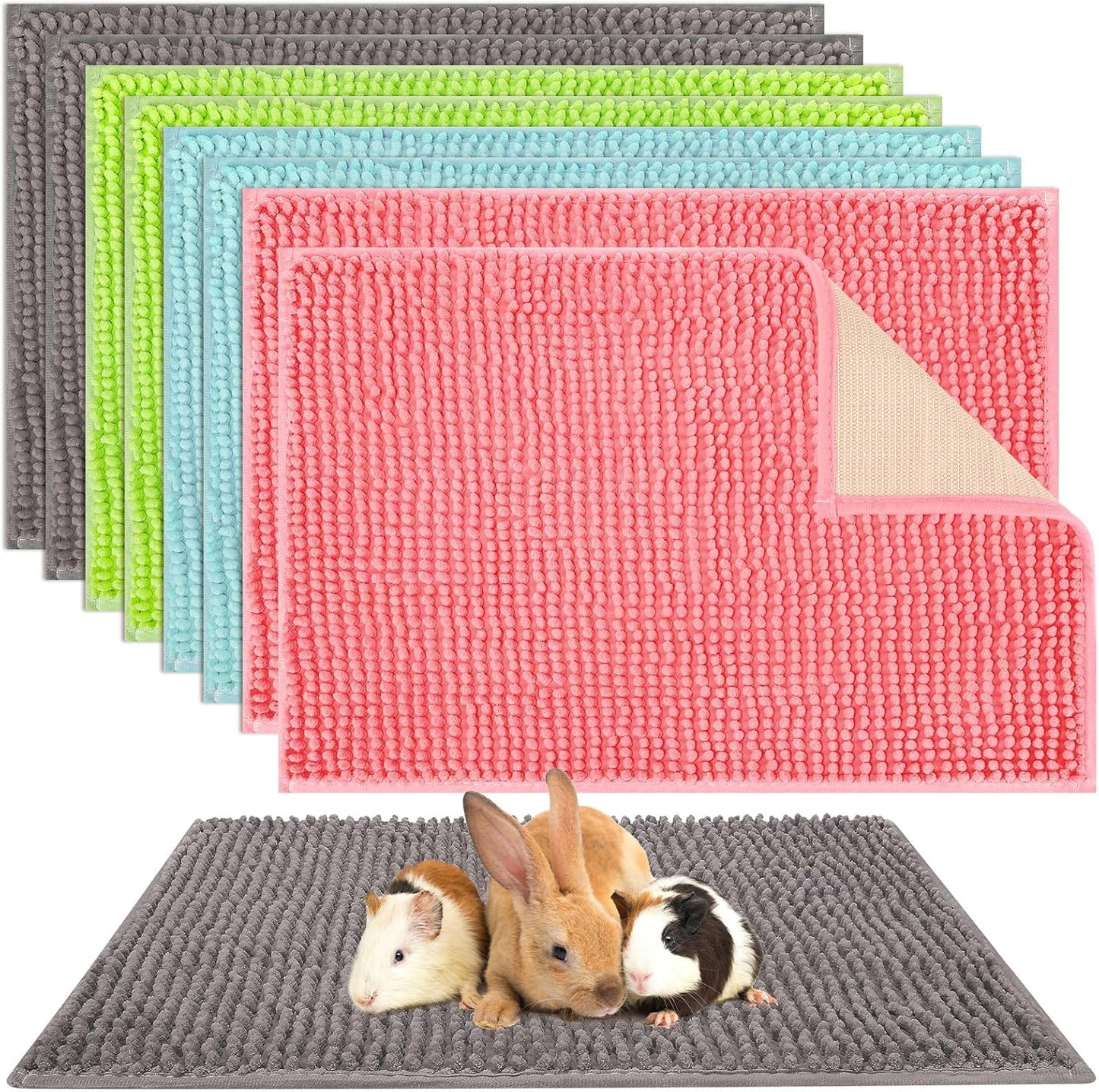 Barydat 8 piece guinea pig cage liner set front view