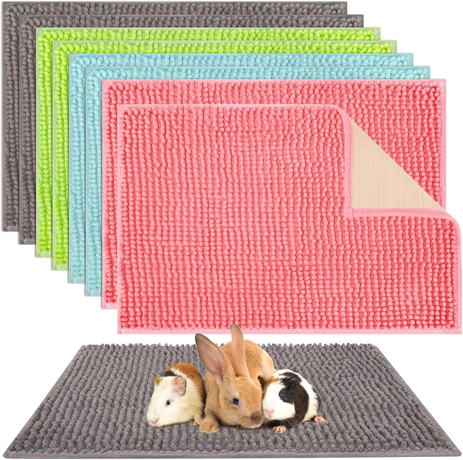 Barydat 8 piece guinea pig cage liner set front view