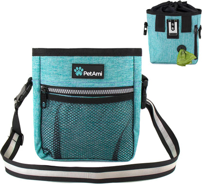 PetAmi Dog Treat Pouch, Pet Treat Pouch for Training, Dog Walking Bag Holder for Kibbles, Pet Food Toy, Dog Trainer Essentials Supplies, Poop Bag Dispenser, 3 Ways to Wear (Purple) - Image 15