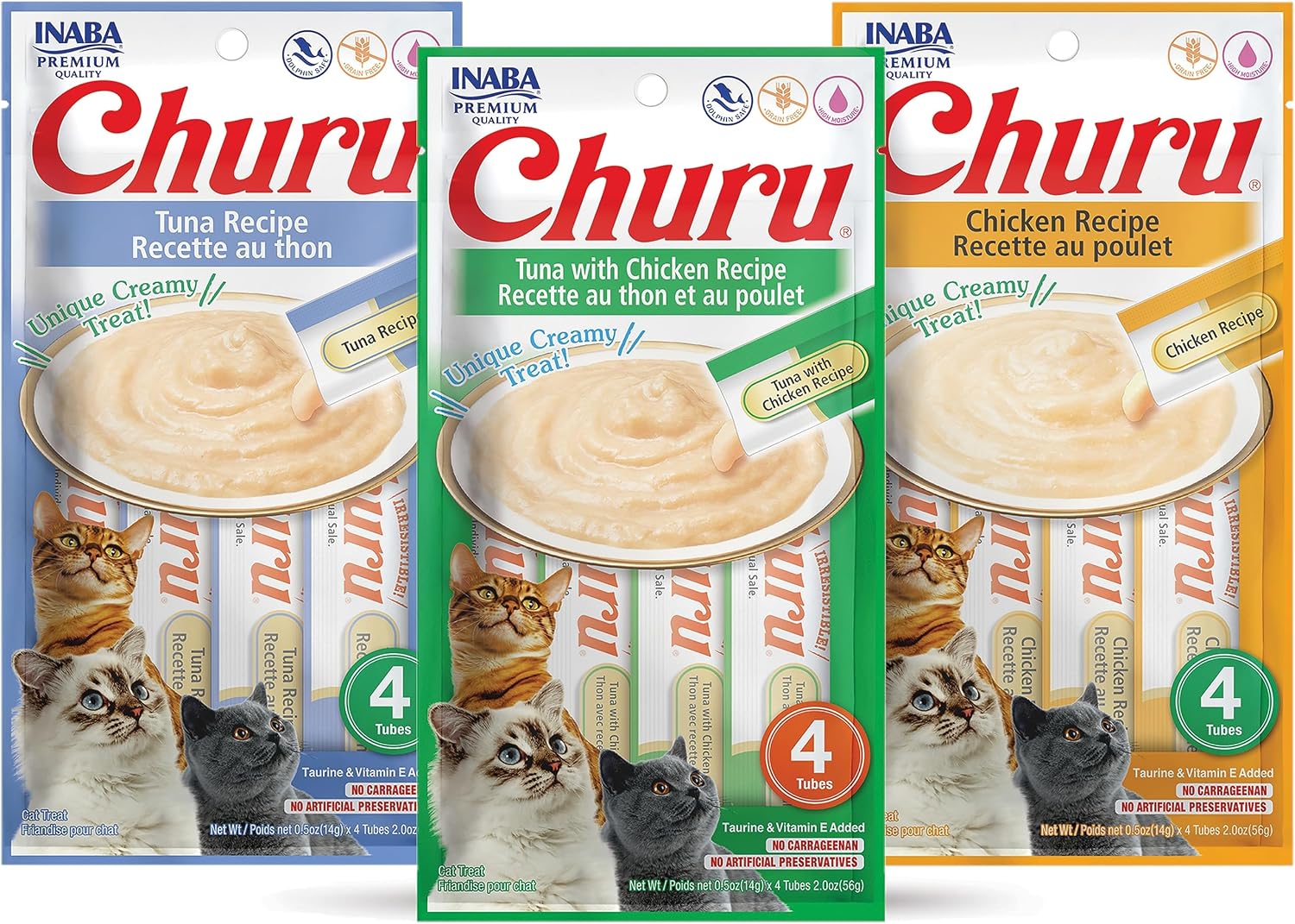 INABA Churu Lickable Pure Natural Cat Treats (Tuna and Chicken Variety Pack, 36 Tubes) - Image 10