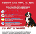 Bernie's Marvelous Mobility pork flavored dog supplement chews for joint pain relief