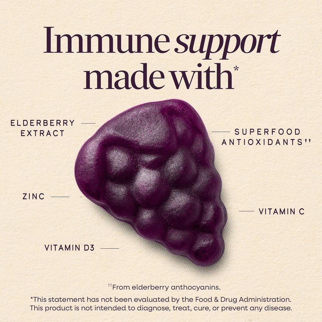 Nature's Way Sambucus Elderberry Gummies for Immune Support* Ages 4+, 60 ct - Image 2