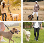 Reinforced precise stitching detail on the heavy duty dog lead designed for large pullers