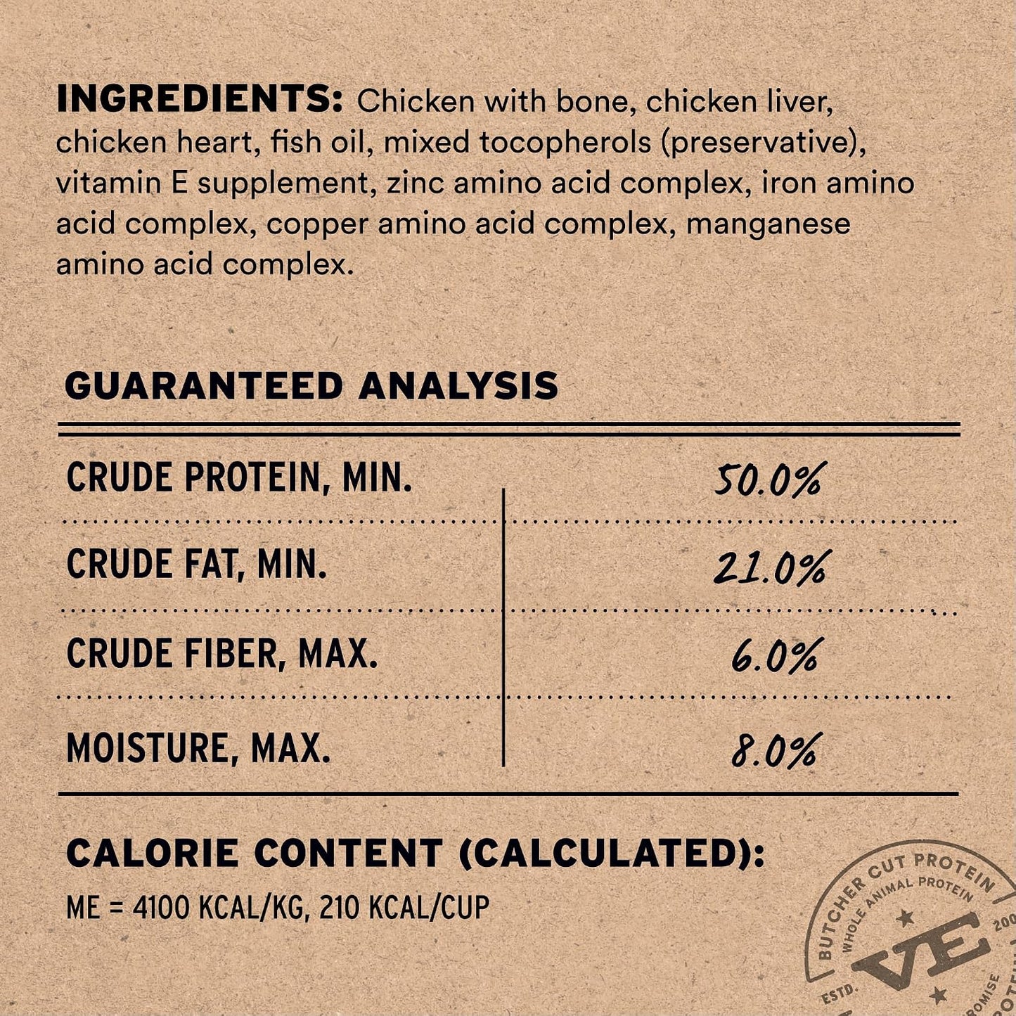 Vital Essentials raw chicken mini nibs dog food pellets close up texture