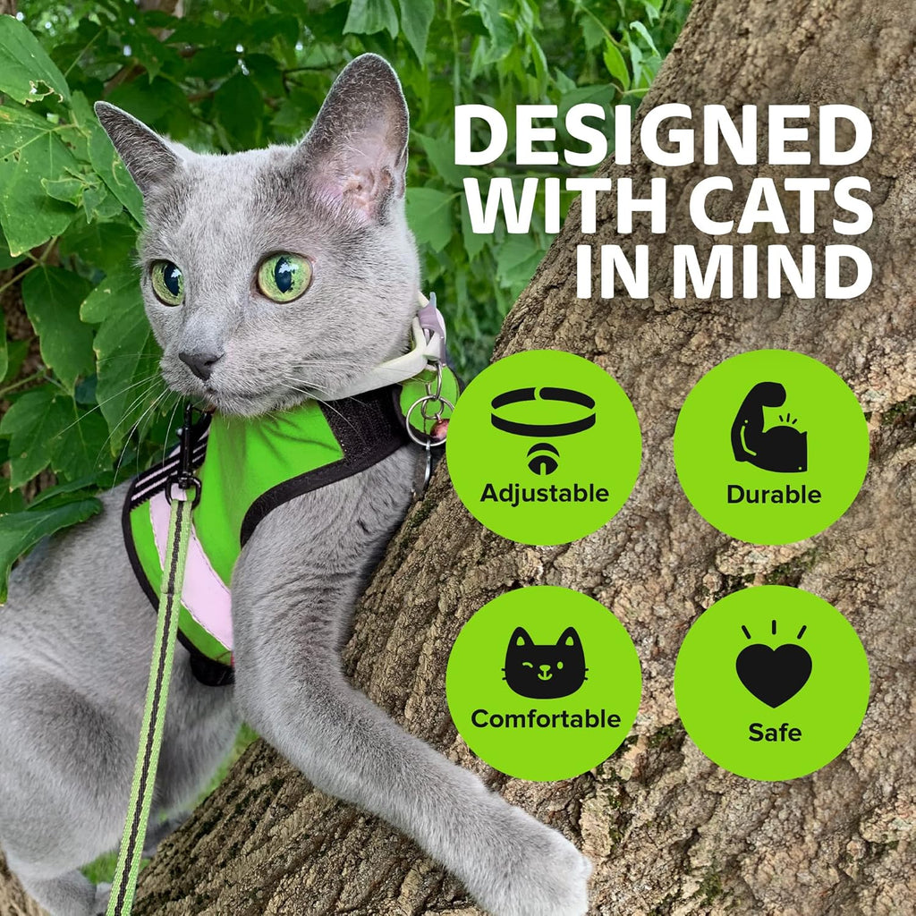Soft breathable cotton pet walking jacket with sturdy metal leash D-ring.