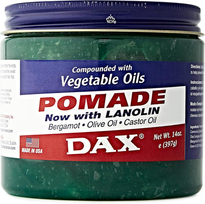 DAX Pomade 14 Ounce front view authentic hair grease jar