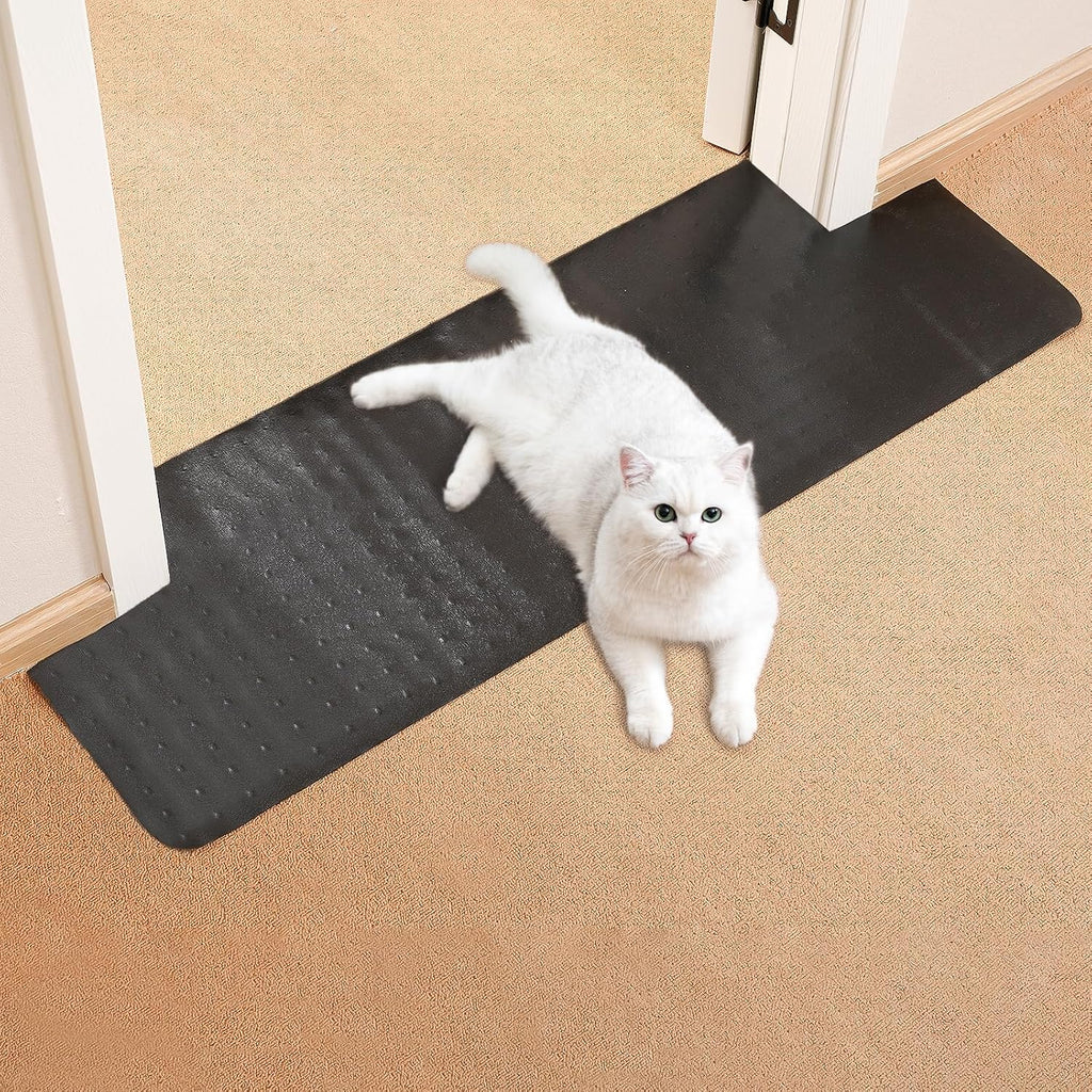 Uross Carpet Protector for Pets - Cat Carpet Protector for Doorway, Anti Scratch Under Door Cat Scratch Protector Mat, Easy to Cut Plastic Carpet Scratch Stopper Guard 3.6FT x 3PCS - Image 9