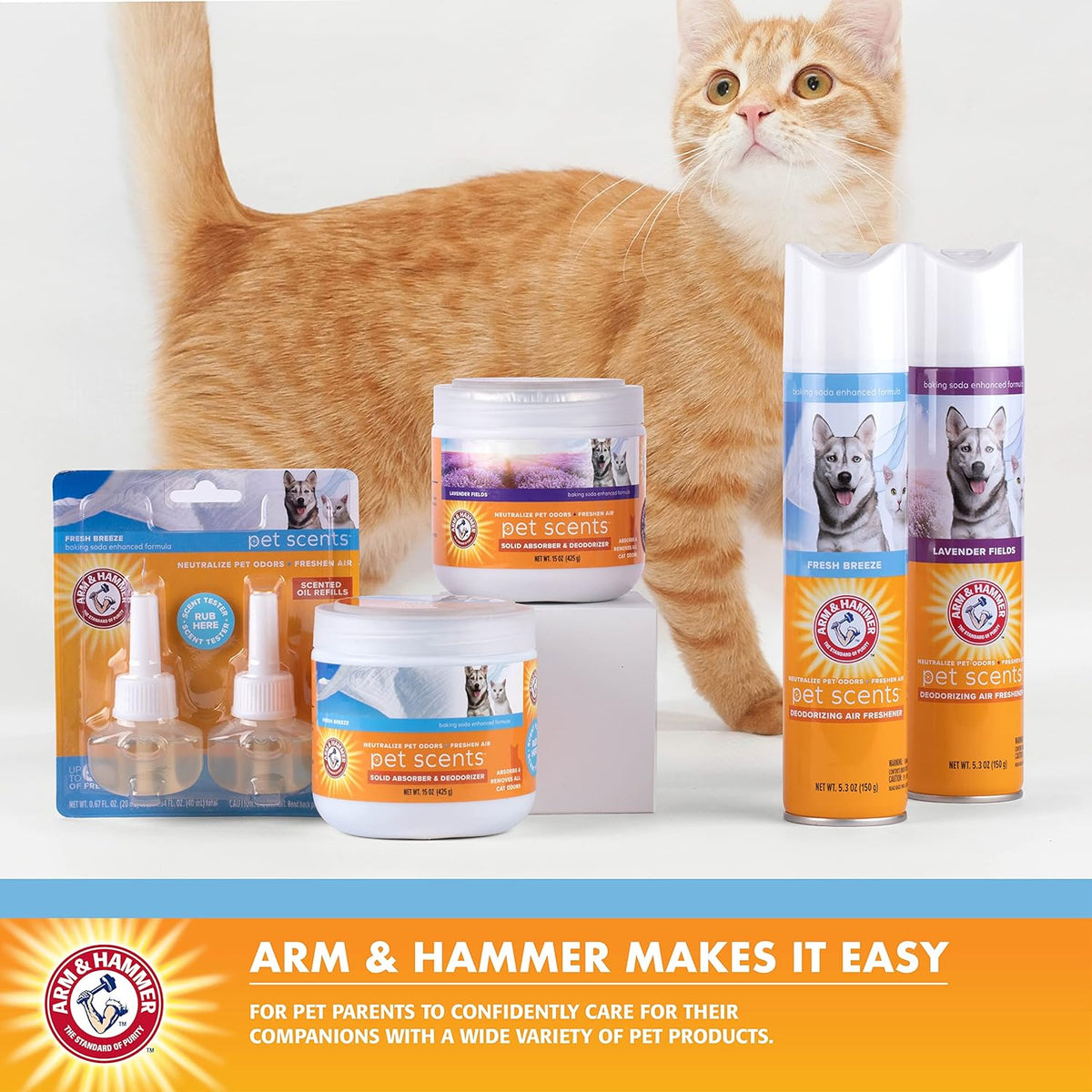 Authentic baking soda enhanced pet scents odor eliminator pods pack of two.
