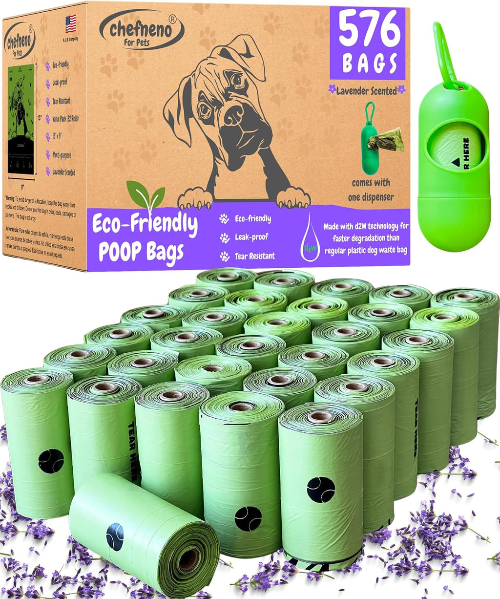 Doggy Poop Bags Biodegradable with Dispenser (1440 Bags) Eco-friendly Dog Waste Pickup Bags Landfill-friendly Refill Rolls Cat Waste Bags (Green, 72 Rolls, Unscented) - Image 10