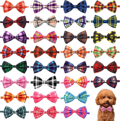 30 PCS 4th of July Dog Bow Ties Bulk for Small Medium Large Dogs Patriotic Dogs Bowties with Adjustable Ties Independence Day Bow Ties Party Grooming L - Image 13