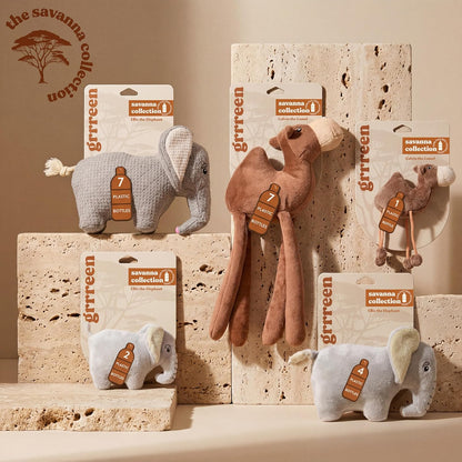 Machine washable plush dog toy by Grrreen