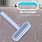 Close up of bidirectional brush bristles for pet hair