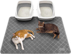 Conlun Cat Litter Mat Litter Trapping Mat, Premium Durable PVC Grid Mesh with Scatter Control, Non-slip, Less Waste Cat Litter Box Mat, Soft on Kitty's Paws, Urine Waterproof, 24" x 17" Grey - Image 15