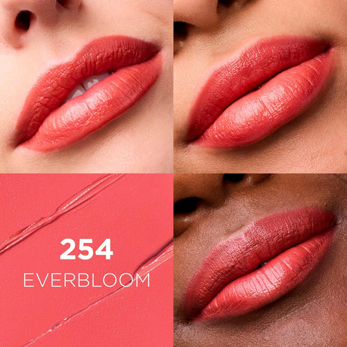 L'Oreal Paris hydrating satin lipstick bullet texture view in Everbloom shade