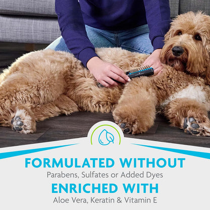 Moisturizing FURminator leave in coat conditioner for long haired dogs