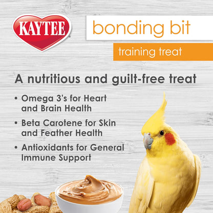 Kaytee Bonding Bits 3 Ounce bag back label showing ingredients
